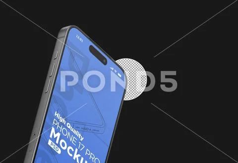  3d Realistic Generic Smartphone Device Mockup App Promo Mockup PSD Template PSD Template