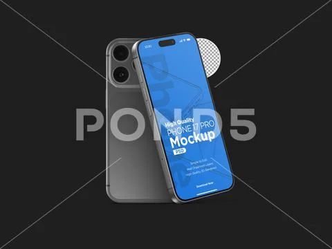  3d Realistic Generic Smartphone Device Mockup App Promo Mockup PSD Template PSDテンプレート