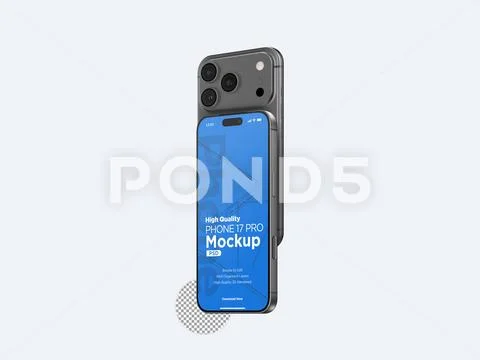  3d Realistic Generic Smartphone Device Mockup App Promo Mockup PSD Template PSDテンプレート