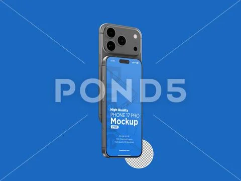 3d Realistic Generic Smartphone Device Mockup App Promo Mockup PSD Template PSDテンプレート