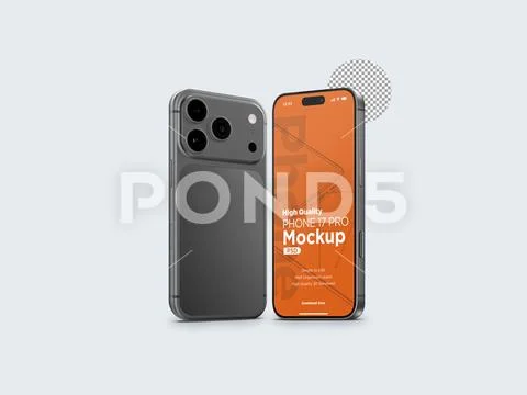  3d Realistic Generic Smartphone Device Mockup App Promo Mockup PSD Template PSD Template