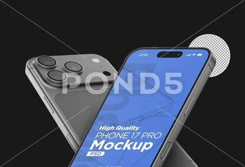  3d Realistic Generic Smartphone Device Mockup App Promo Mockup PSD Template PSD Template