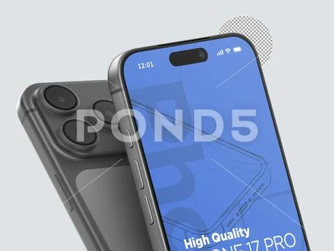  3d Realistic Generic Smartphone Device Mockup App Promo Mockup PSD Template PSD Template
