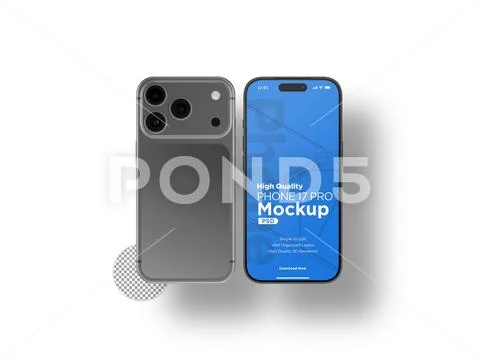  3d Realistic Generic Smartphone Device Mockup App Promo Mockup PSD Template Modello PSD