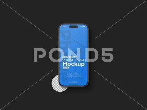  3d Realistic Generic Smartphone Device Mockup App Promo Mockup PSD Template Modello PSD