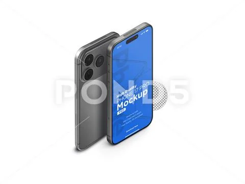  3d Realistic Generic Smartphone Device Mockup App Promo Mockup PSD Template Modello PSD