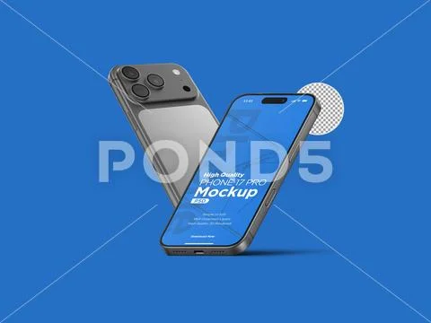  3d Realistic Generic Smartphone Device Mockup App Promo Mockup PSD Template PSD Template