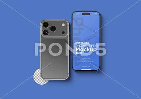  3d Realistic Generic Smartphone Device Mockup App Promo Mockup PSD Template PSD Template