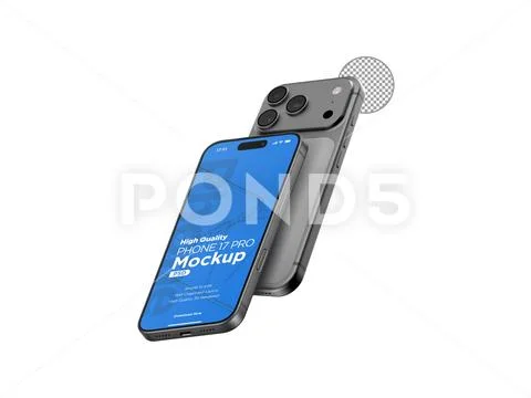  3d Realistic Generic Smartphone Device Mockup App Promo Mockup PSD Template PSD Template