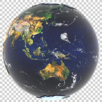 3D Realistic Globe Australia 스톡 일러스트