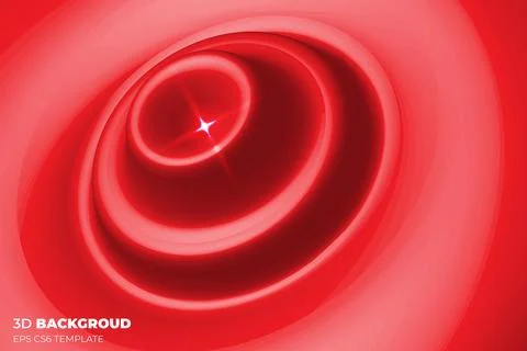 3d realistic gradient red color custom shape background design with light 스톡 일러스트