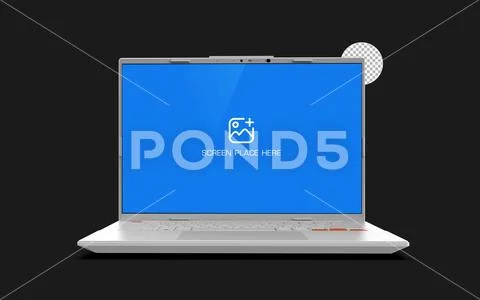 3D Realistic Laptop Mockup PSD Template