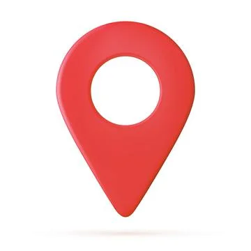 3D Realistic Location map pin gps pointer markers Stock Illustration