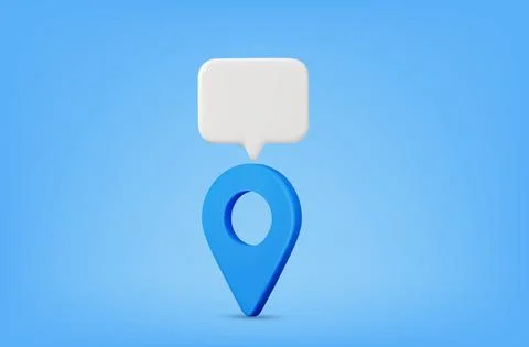 3D Realistic Location map pin gps pointer markers Illustrazione stock