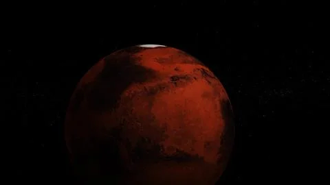3d realistic Mars planet Stock Photos