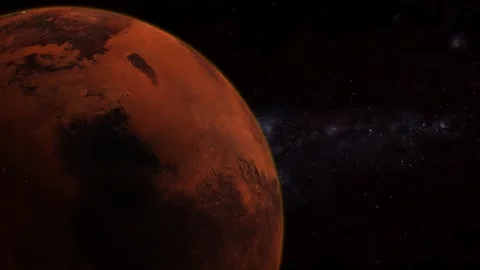 3d realistic Mars planet view star space Stock Footage 221906318