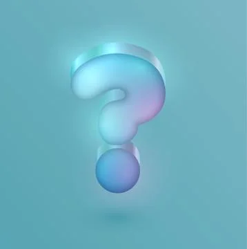 3D realistic neon character, vector Stock Illustration