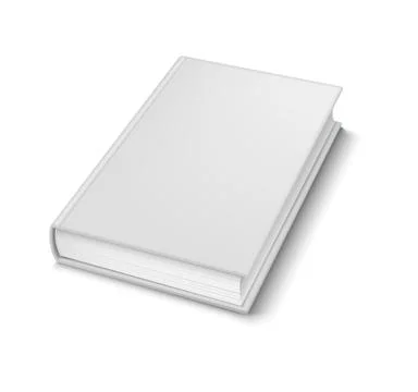 3D Realistic Open Book Mockup with Pages Stock Illustration