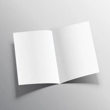 3d realistic paper folder mockup 스톡 일러스트