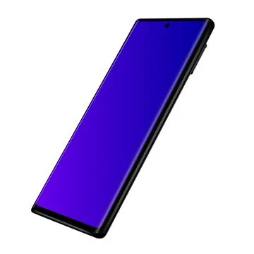 3d Realistic Smartphone Pixel Pro Mockup. Diagonal angle Stock Illustration