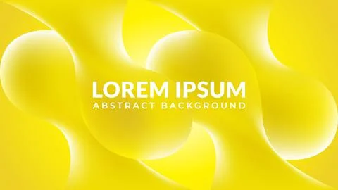 3D Realistic soft yellow drop fluid vector illustration. Trendy and fashion.. Stock-Illustration