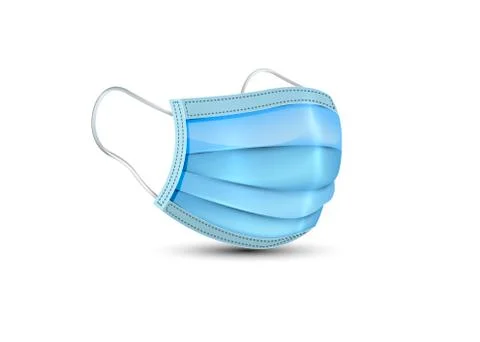 3d realistic vector safety breathing mask medical respiratory face surgical mask Stock Illustration