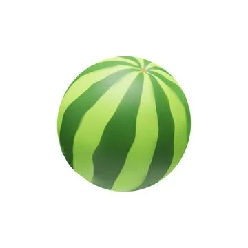 3D realistic watermelon Stock Illustration