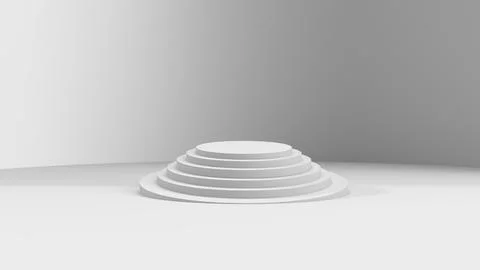 3D Realistic Winner Platform Stock Illustration