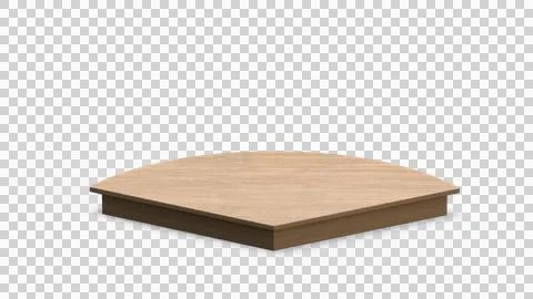3D Realistic Wooden Object Illustration