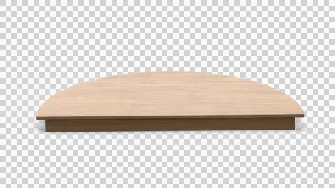 3D Realistic Wooden Object Illustration