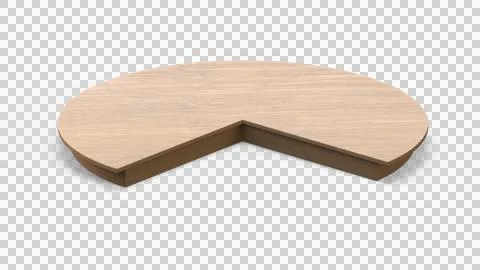 3D Realistic Wooden Object Illustration