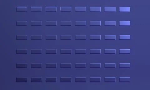 3d rectagulars. abstract image of cubes background in blue tones. 库存插图