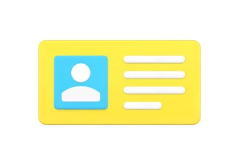 3d rectangle badge new message with avatar and place for text chat box applic 스톡 일러스트