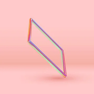 3d Rectangle shape objects. Stock Illustration