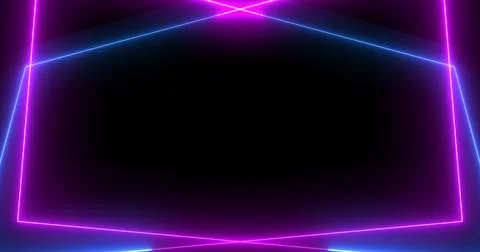3d Rectangles moving background motion graphic in neon sign abstract colors.. イラスト素材