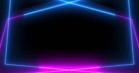 3d Rectangles moving background motion graphic in neon sign abstract colors.. Stock Illustration