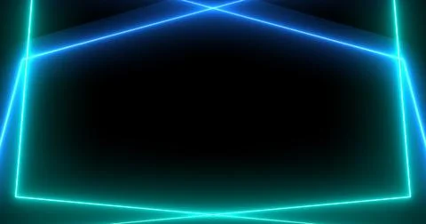 3d Rectangles moving background motion graphic in neon sign abstract colors.. Illustrazione stock
