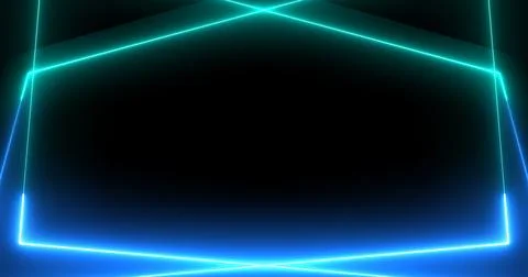 3d Rectangles moving background motion graphic in neon sign abstract colors.. Stock Illustration