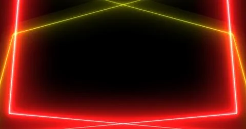 3d Rectangles moving background motion graphic in neon sign abstract colors.. イラスト素材