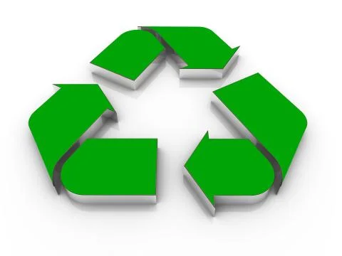 3d recycle icon Stock Illustration
