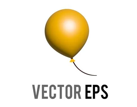 3D red air balloon on string icon, congratulations, celebration, happy birthd 스톡 일러스트