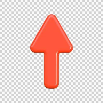 3d red arrow symbol. Stock Illustration