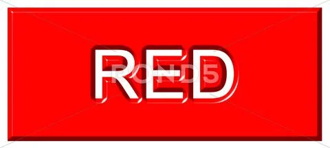 3d Red Badge Stock Illustration