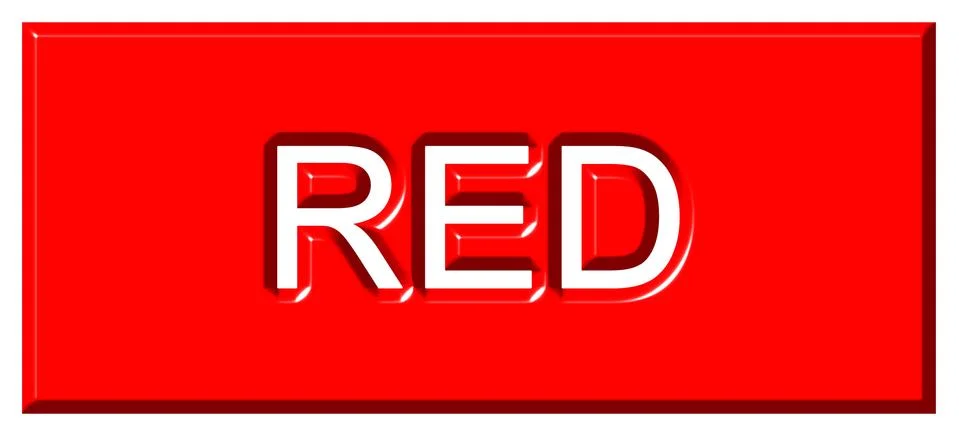 3d Red Badge Illustrazione stock