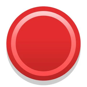 3D red blank icon in flat style Stock-Illustration