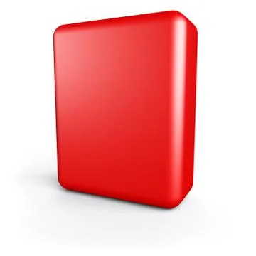 3d red box 스톡 일러스트