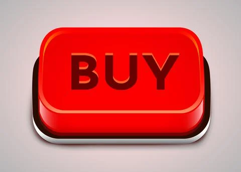 3d red buy button Stockillustratie