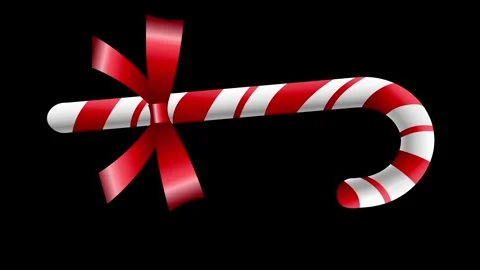 3d red candy canes v4 스톡 동영상 252130972