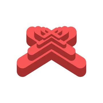 3d red cross sign Stock Illustration