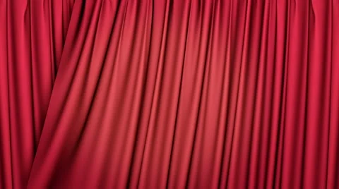 3d red curtains opening Stock Footage 53024601